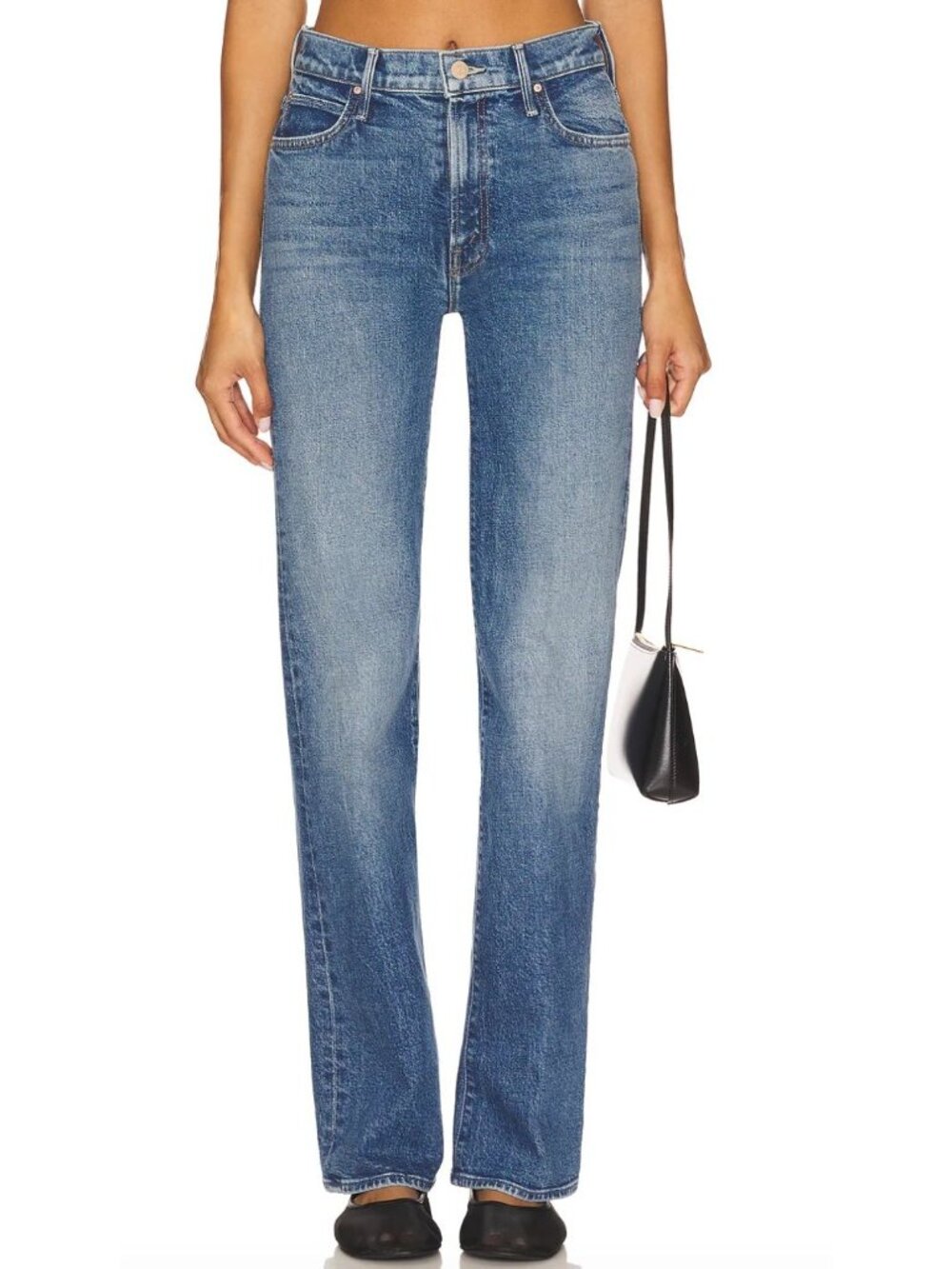 MOTHER The Kick It Tequila Sunrise Straight Leg Jeans Size 26